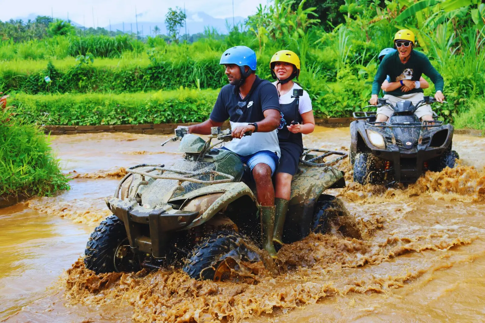 Fun ATV ride adventure for couples in Bali